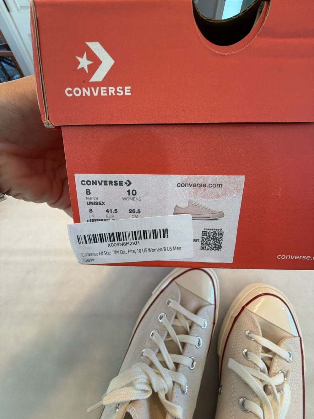 Converse Chuck 70 Ox Low Top Vintage Canvas Shoes Parchment Men's 8 / Women's 10 - Picture 5 of 5